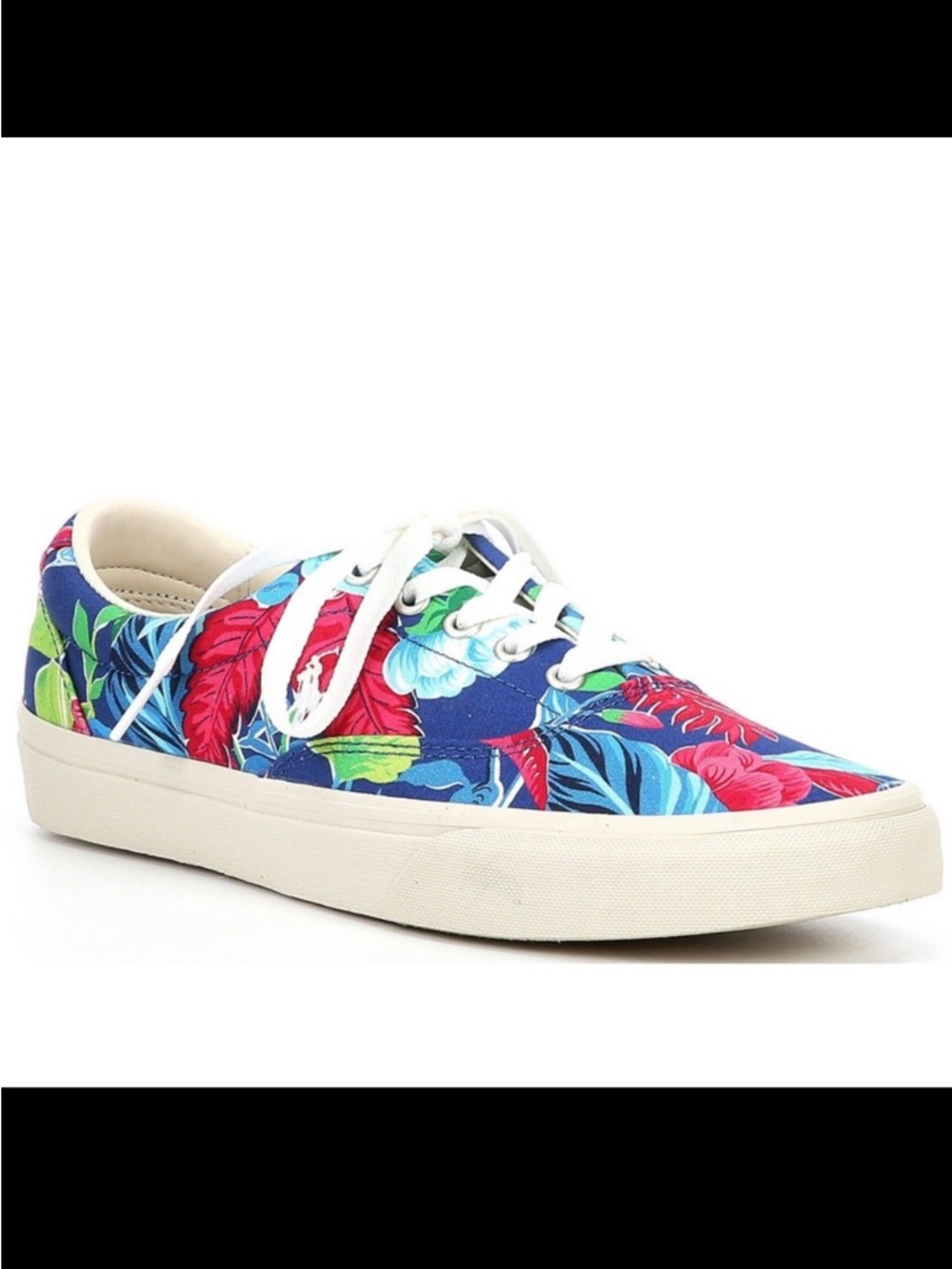 Polo Ralph Lauren Keaton Pony Floral Men's Canvas Low Top Shoes Sneakers